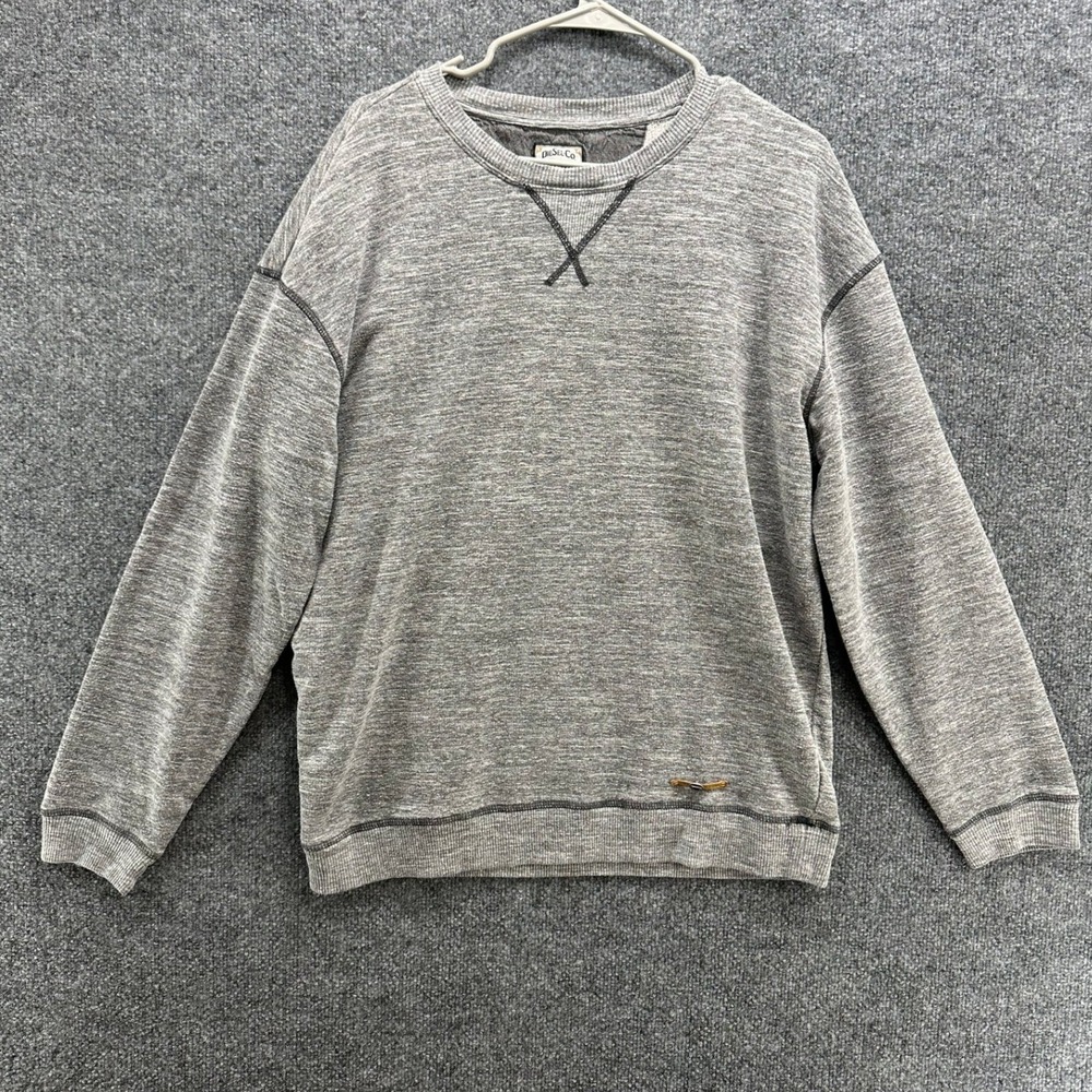 VTG Diesel Co Mens Heather Gray Crewneck Sweatshirt Gray Marl Large